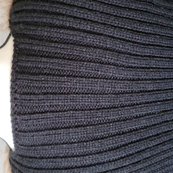 Cato brown and tan sleeveless faux fur vest with black knit back - Picture 6 of 15